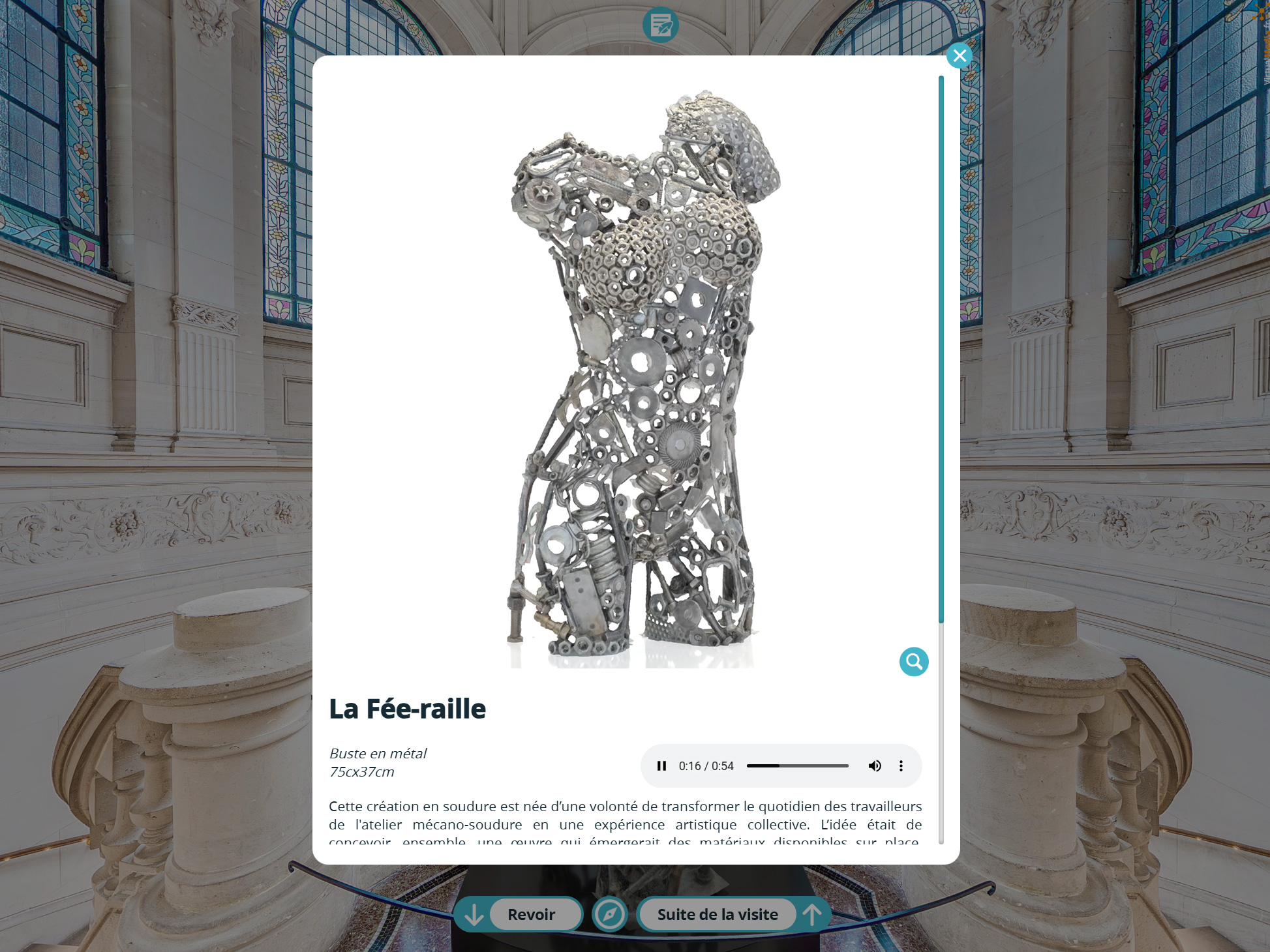 Visite virtuelle 360 point information