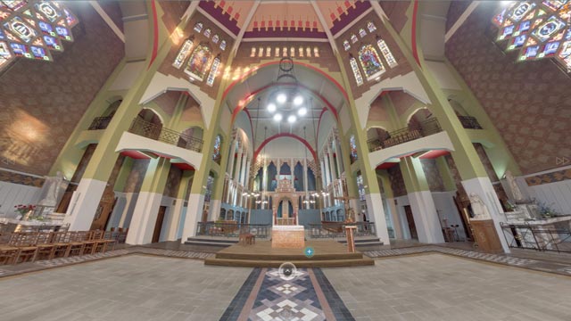 Exemple de visite virtuelle avec contenu 3D : Eglise St Chrysole