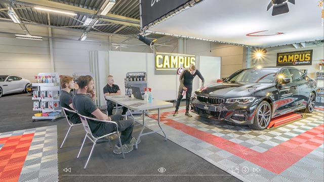 Exemple de visite virtuelle avec vidéo 360 : Carpolish