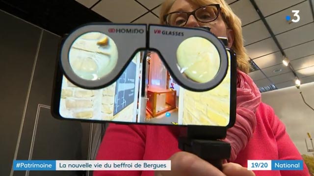 Exemple de visite virtuelle hors ligne : le beffroi de bergues