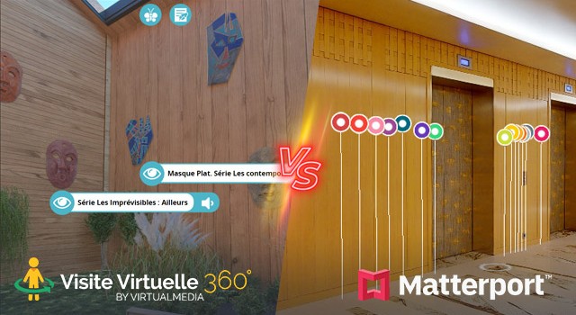 Matterport comparatif interface