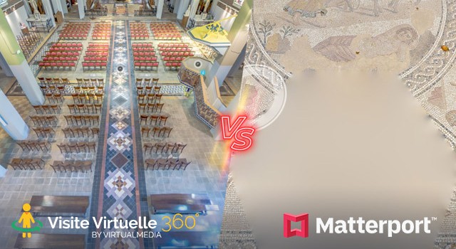 Matterport comparatif sol plafond