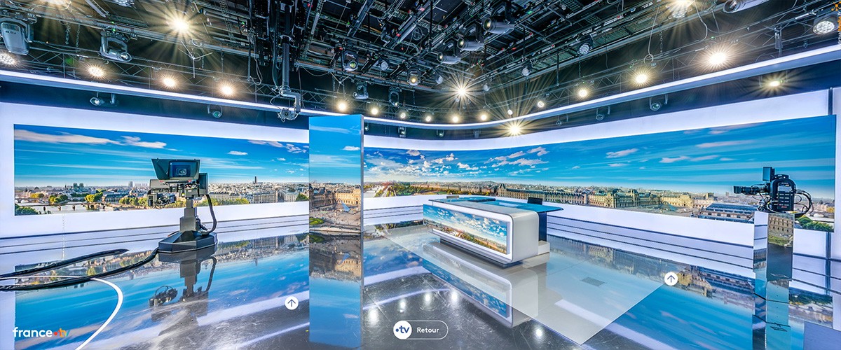 Visite virtuelle immersive de France Télévisions à 360° !
