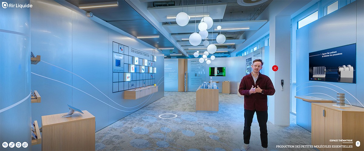 Visite virtuelle du showroom d'Air Liquide