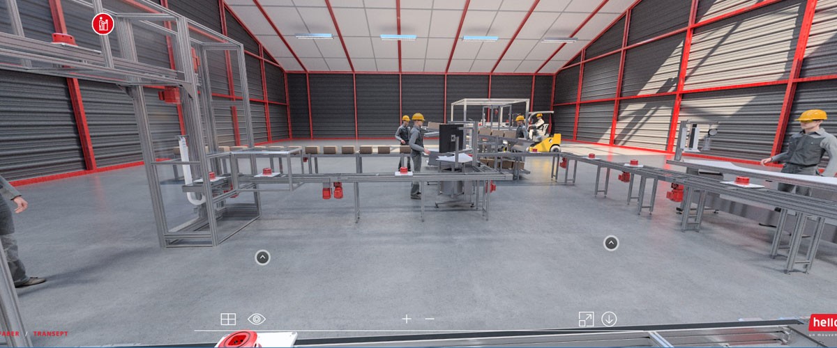Showroom process industriel optimise vr