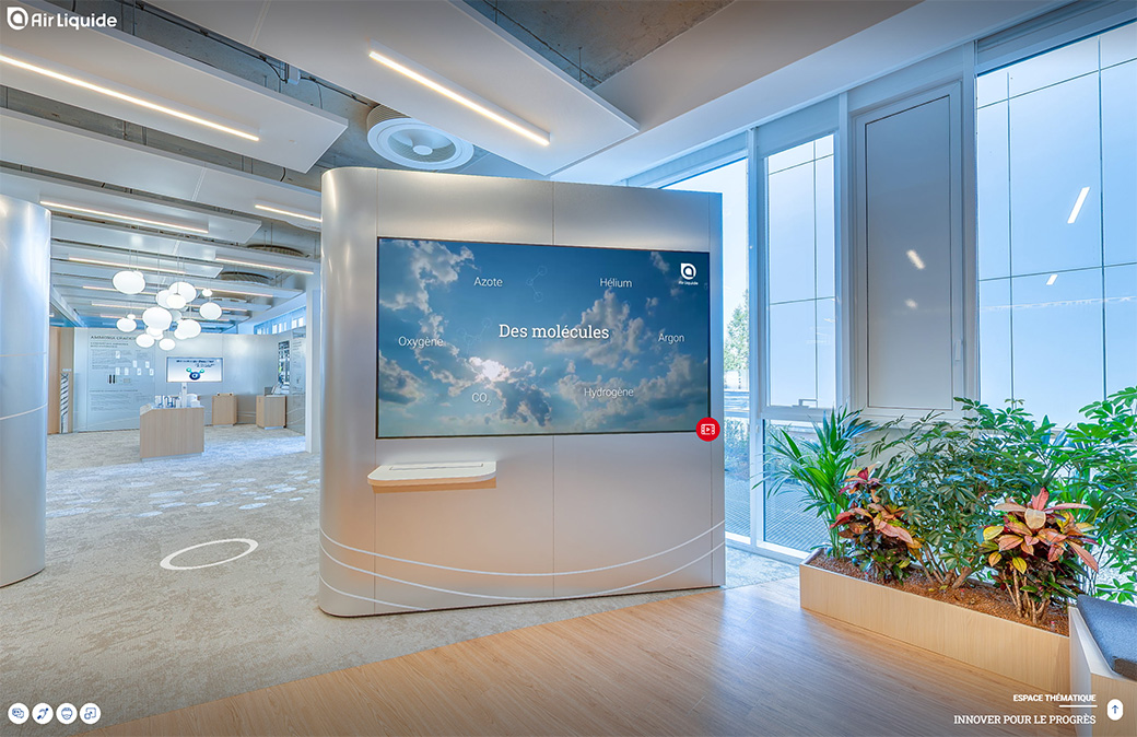 visite virtuelle showroom air liquide - video
