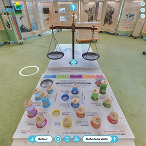 Visite virtuelle enrichie d’une exposition itinérante