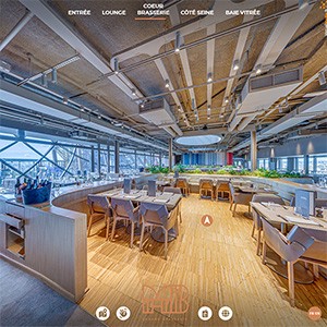 Visite virtuelle immersive d’un restaurant d’exception