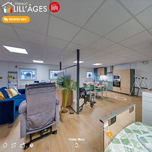 Visite virtuelle interactive d’un showroom pédagogique